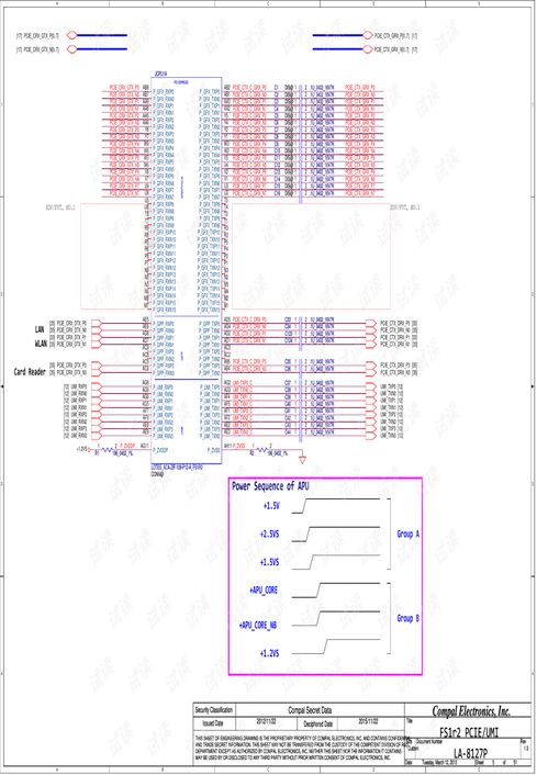 聯想ThinkPad Edge E545（Compal LA-8127P）電路原理圖與硬件開發文檔解析
